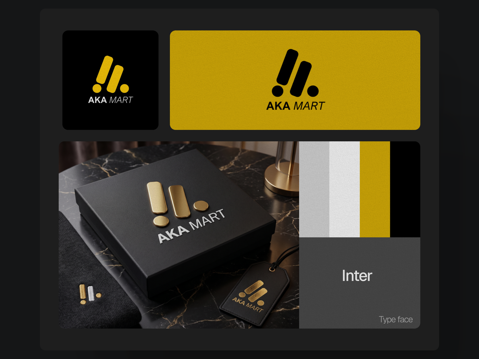 AKA Mart brand identity project by Anine® Agency