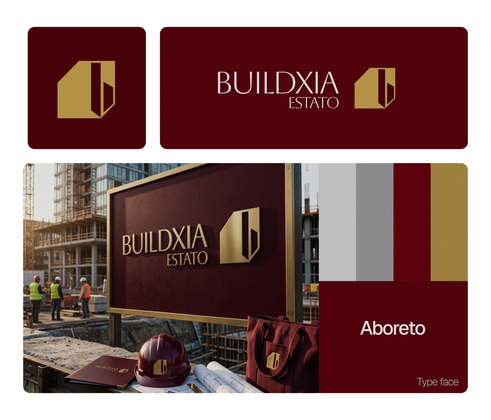 Buildxia Estate brand identity project by Anine® Agency